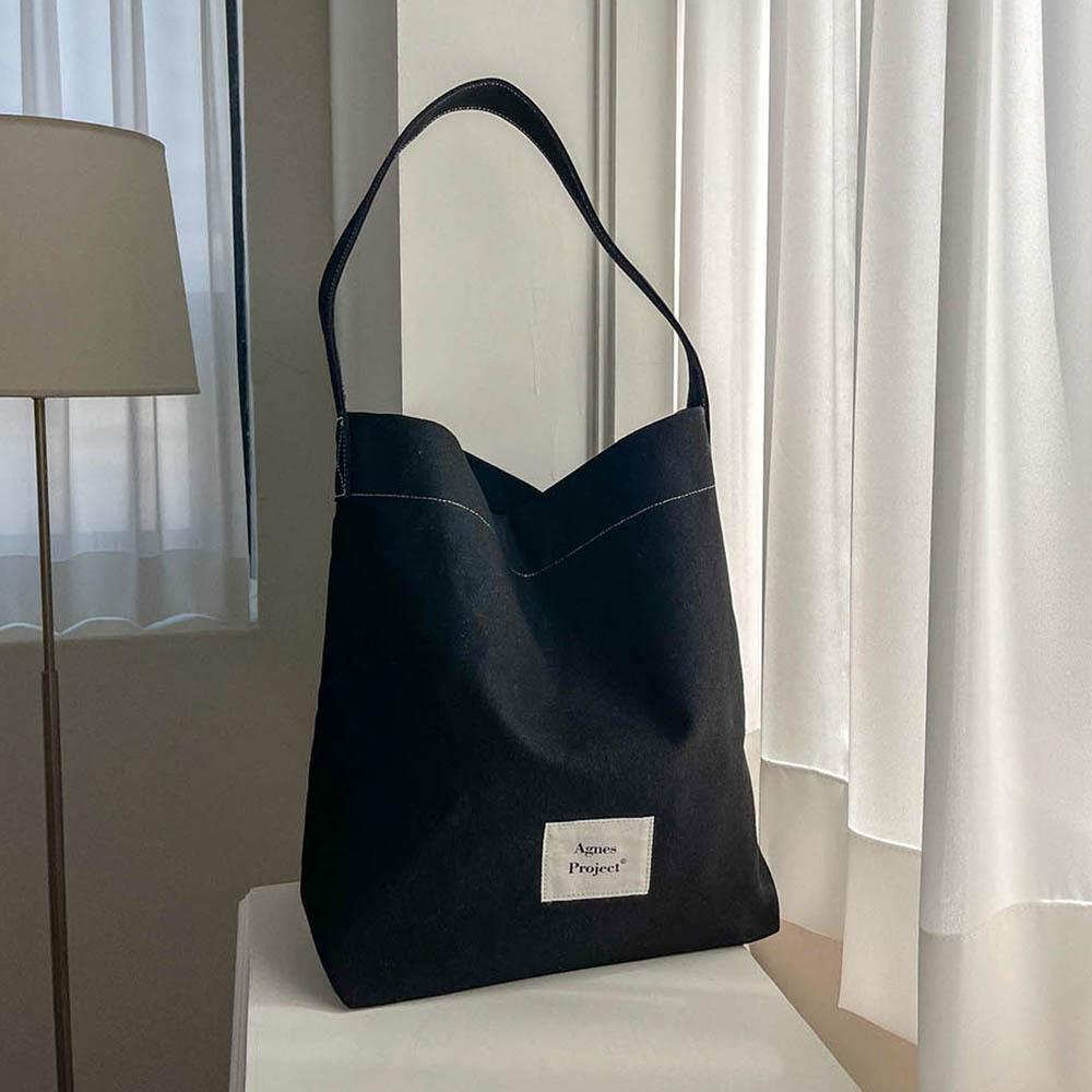 [아그네스프로젝트] 피넛숄더백 Peanut Shoulder Bag (Black)