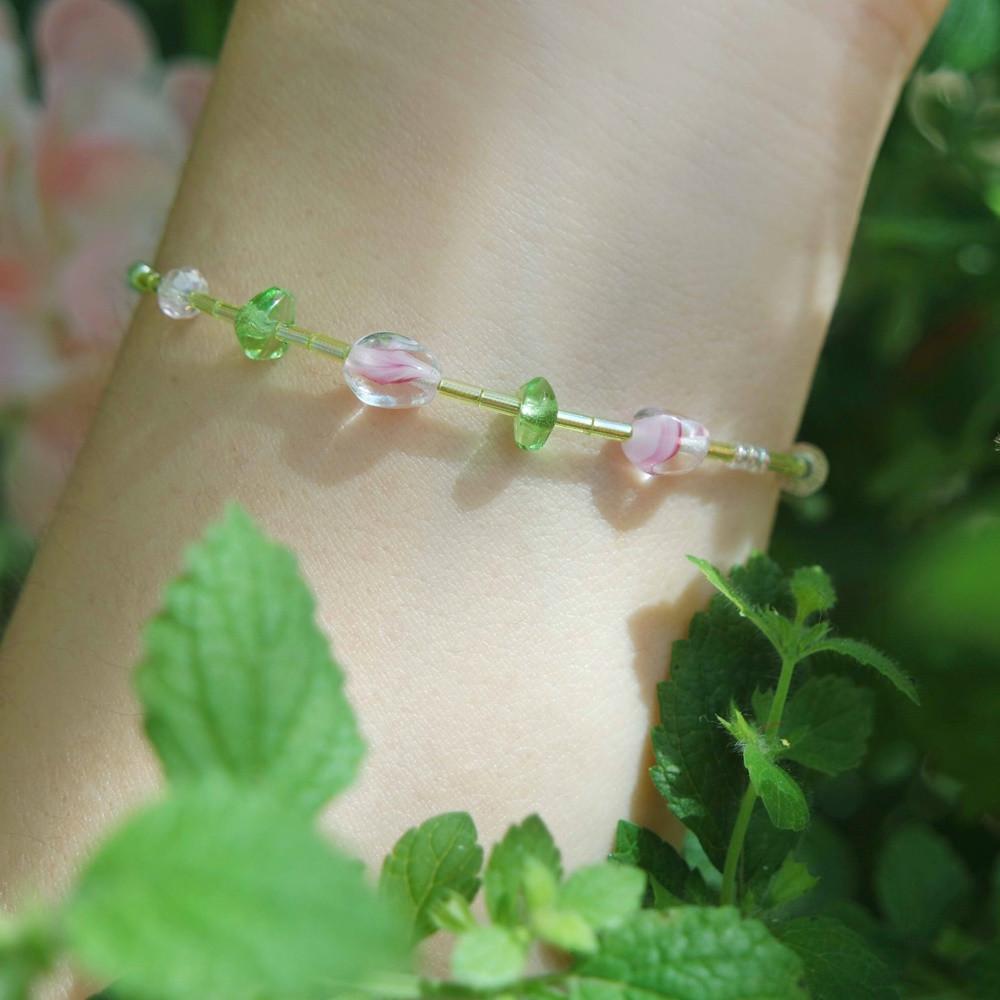 비즈팔찌 작약정원