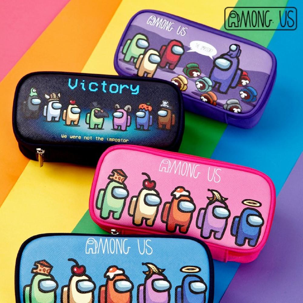 모아존 어몽어스 어스 사각 펜슬 필통 파우치