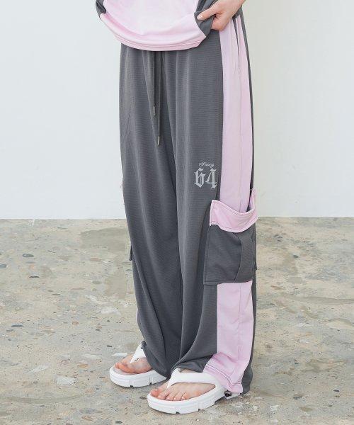 [NF] 킨들 메쉬 포켓 팬츠 (PINK)_F23QD849