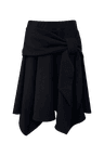 [03.20 순차 출고] BOW UNBALANCED SKIRT_LIGHT (BLACK)