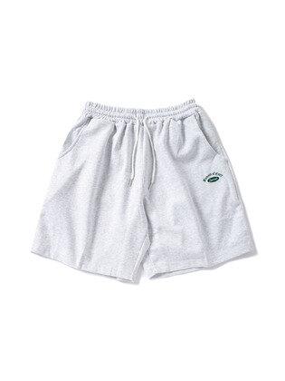 시그니쳐 자수 로고 쇼츠 - 라이트 그레이