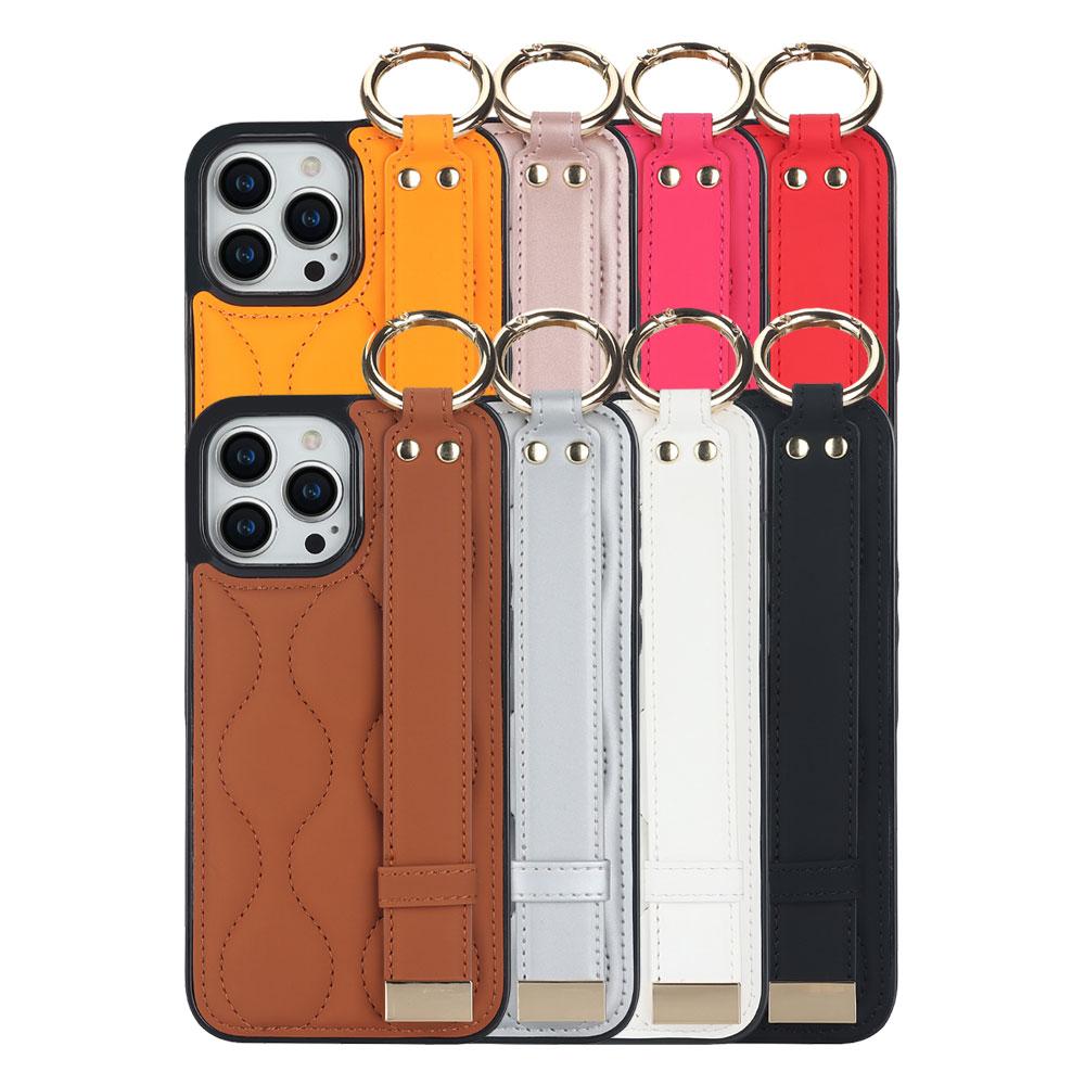 아이폰14PRO 프로 키링 레더 커버 가죽 케이스 p909