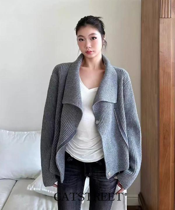 캣스트릿 러플루즈 가디건