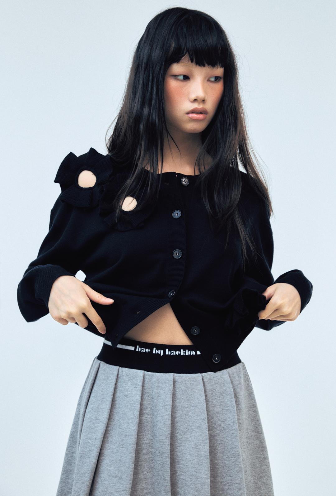 [예약배송] [2/14일 순차출고] 코사지 카디건_블랙