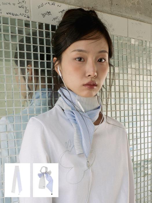 [2차] PATTERN HARMONY SCARF (SKY BLUE)
