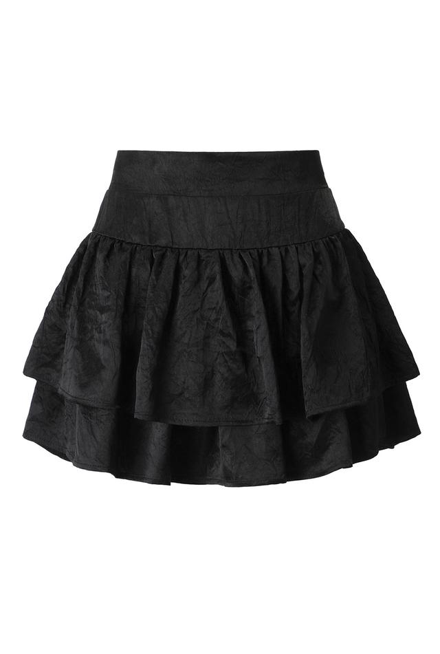 ★ MISEKI SEOUL★ Pocket layered check skirt BLACK MSK251SK 미세키서울 [2월10일 발매] Pocket layered check skirt BLACK