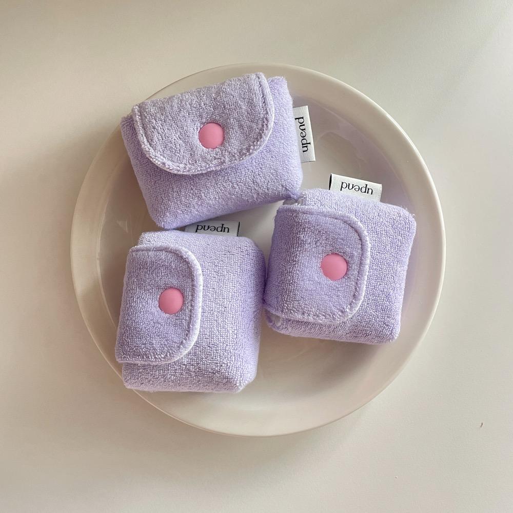 어펜드 terry mini pouch (lavender) 에어팟 파우치