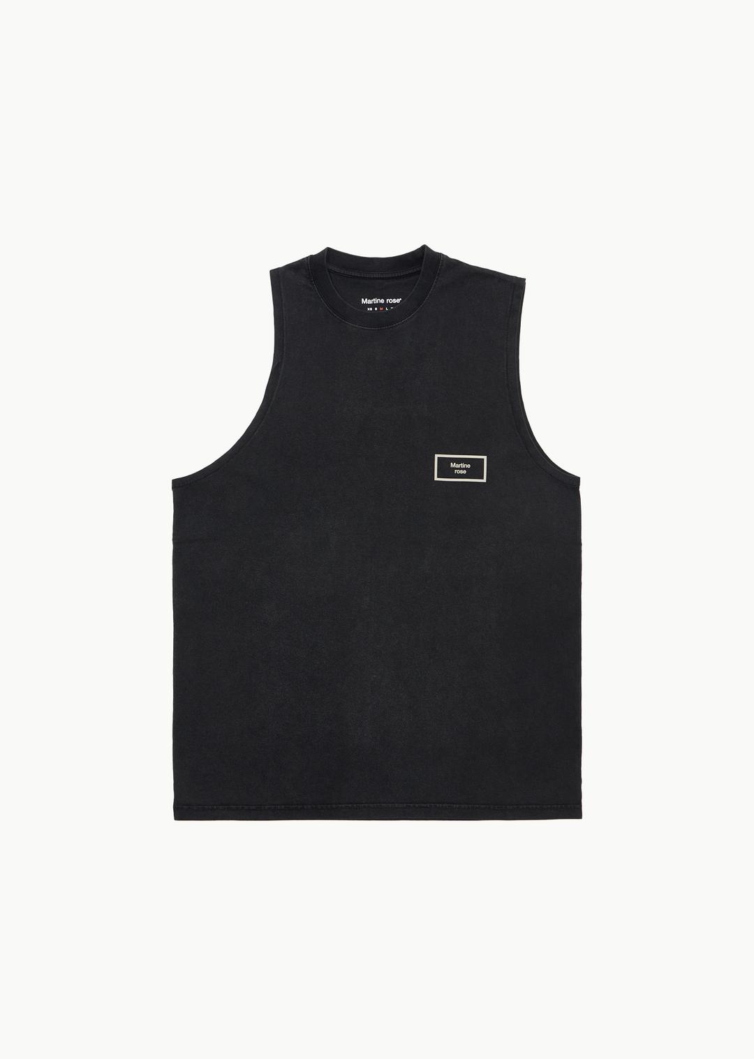 logo vest, black