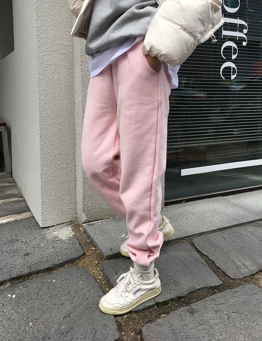 밀크 기모 조거 팬츠[3color]