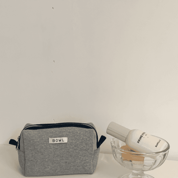 [BOWL] Gray knit pouch