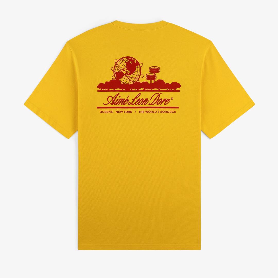 Sun Faded Unisphere Tee - MIMOSA / XS