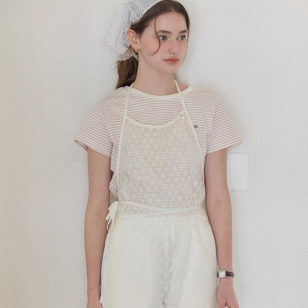 Apron Layered Dress - Ivory