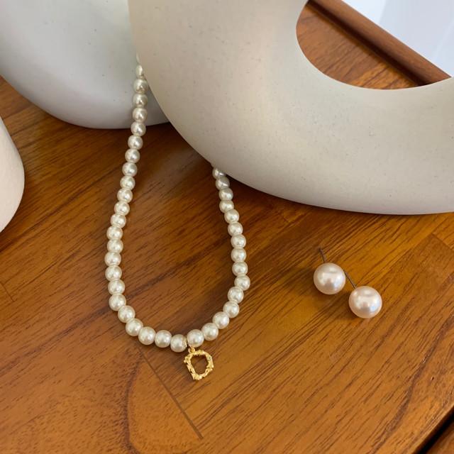 이니셜 목걸이 / 데일리 미니 담수 네크리스 /담수진주 목걸이