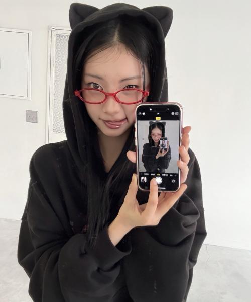 I LOVE CAT NOT YOU CAT EAR HOODIE