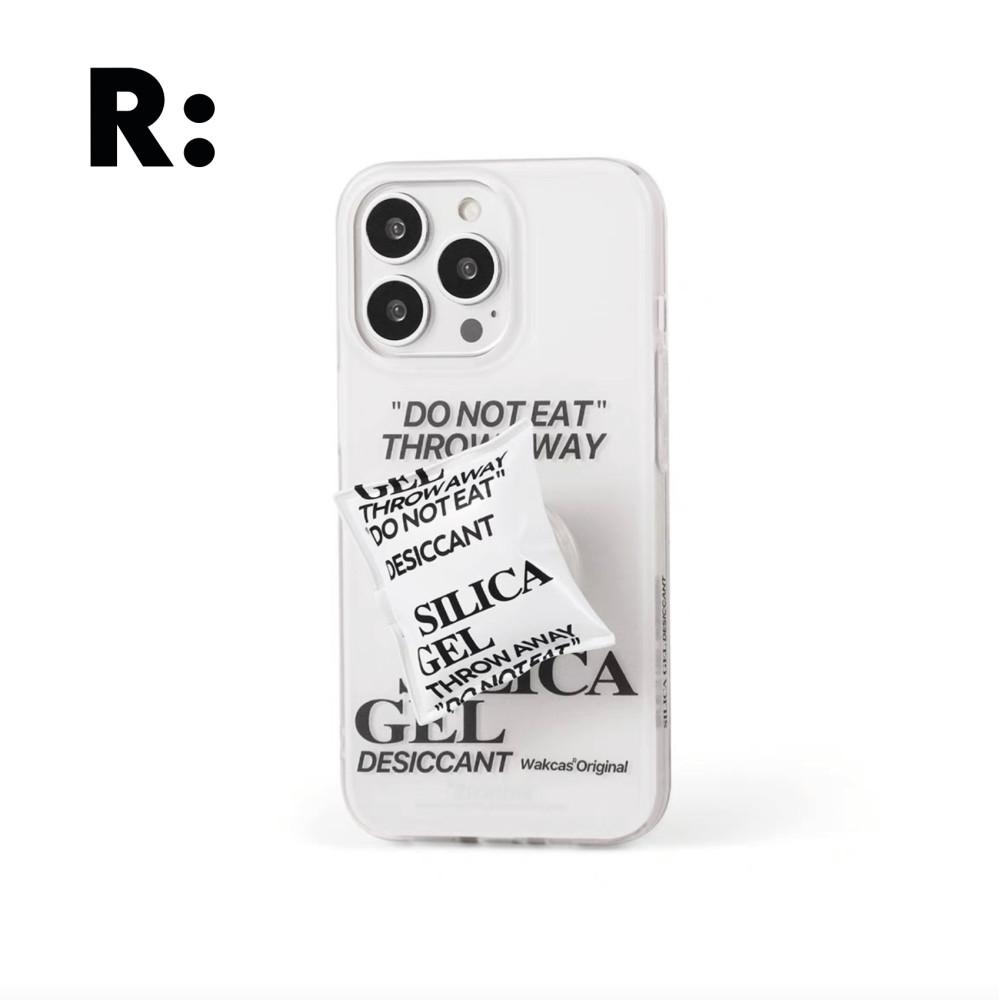 [15%세일]리코스모스 SILICA GEL 아이폰 그립톡세트 하드케이스 젤리/화이트/커플