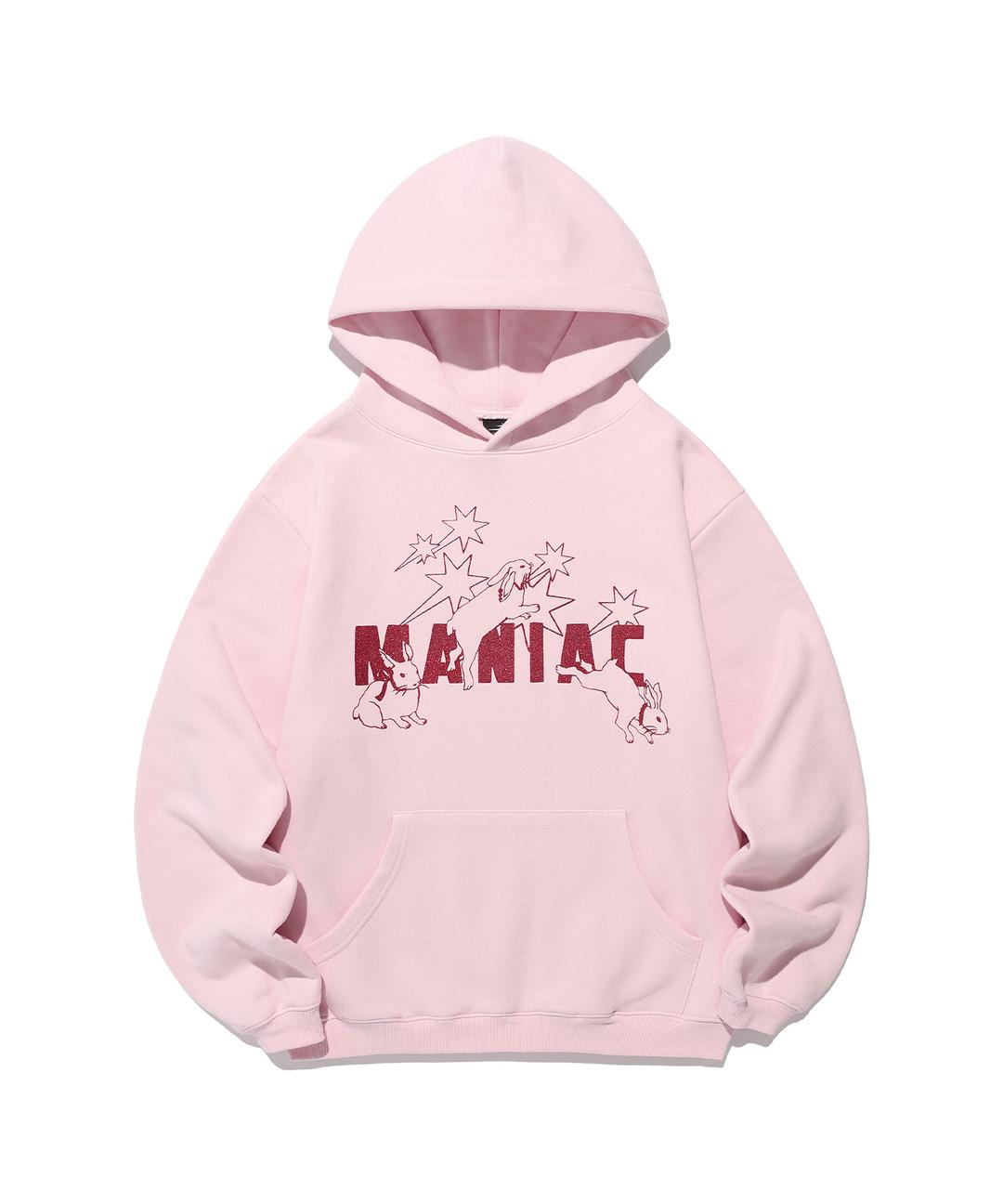 MANIAC RABBITS HOODIE[PINK]