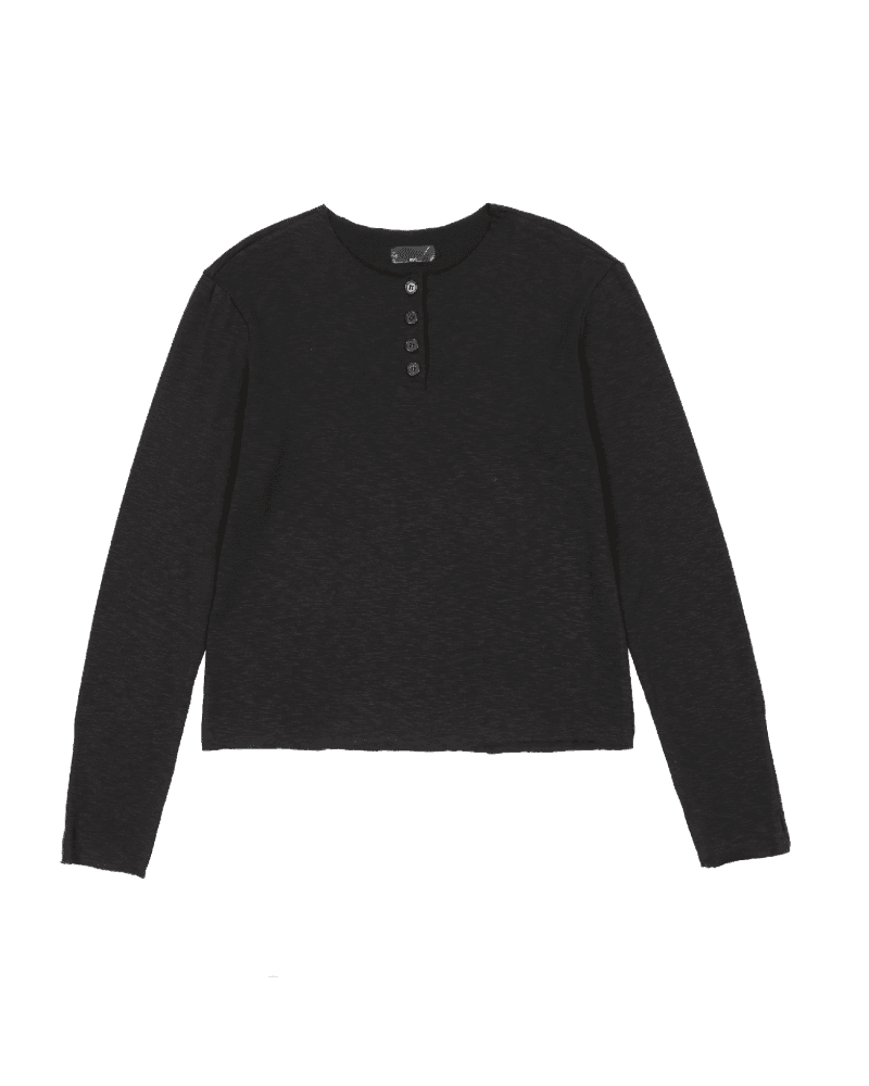Henry neck sleeve(Black)