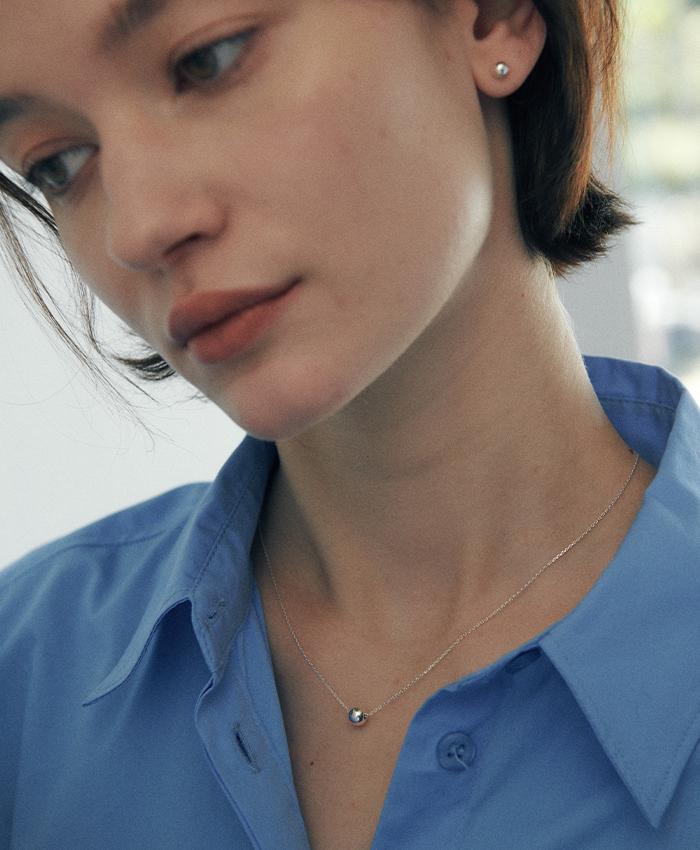 [4차 리오더][3/18 출고][925 silver] Un.silver.173 / simple ball necklace