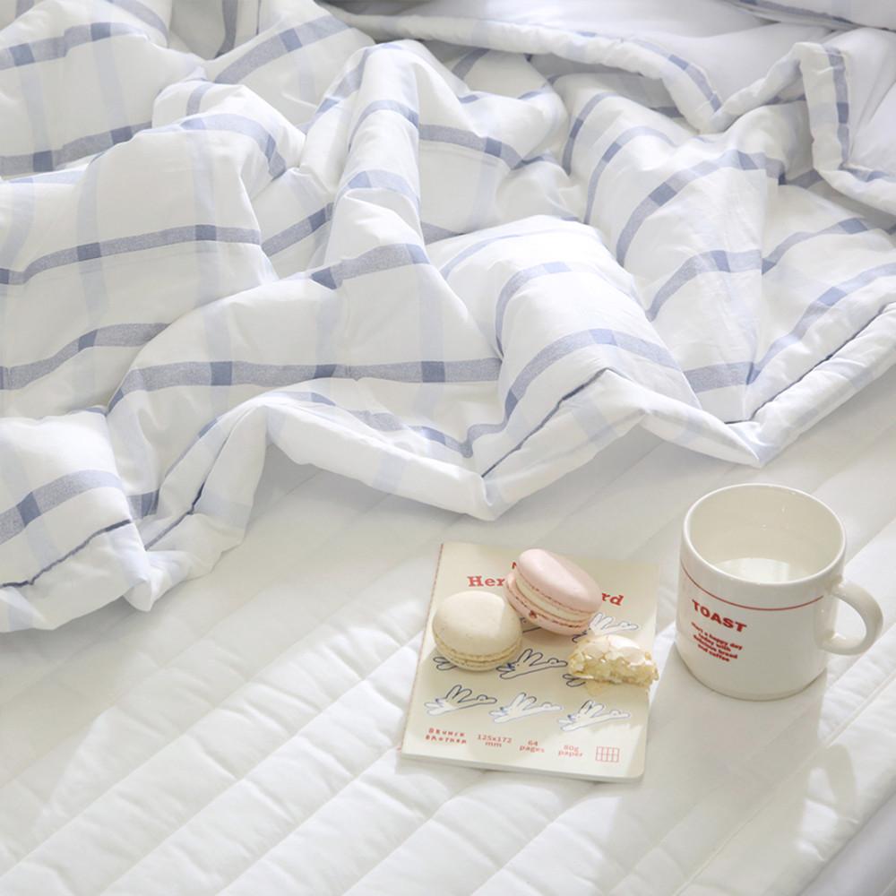 NEW 체크닉 고밀도 60수 아사면 여름 차렵이불 3컬러