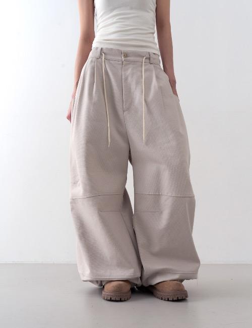 oxford curved stopper pants