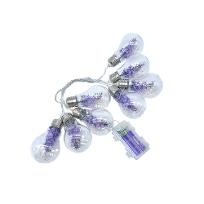 라벤더 블링 플라워 전구 - lavender bling flower garland
