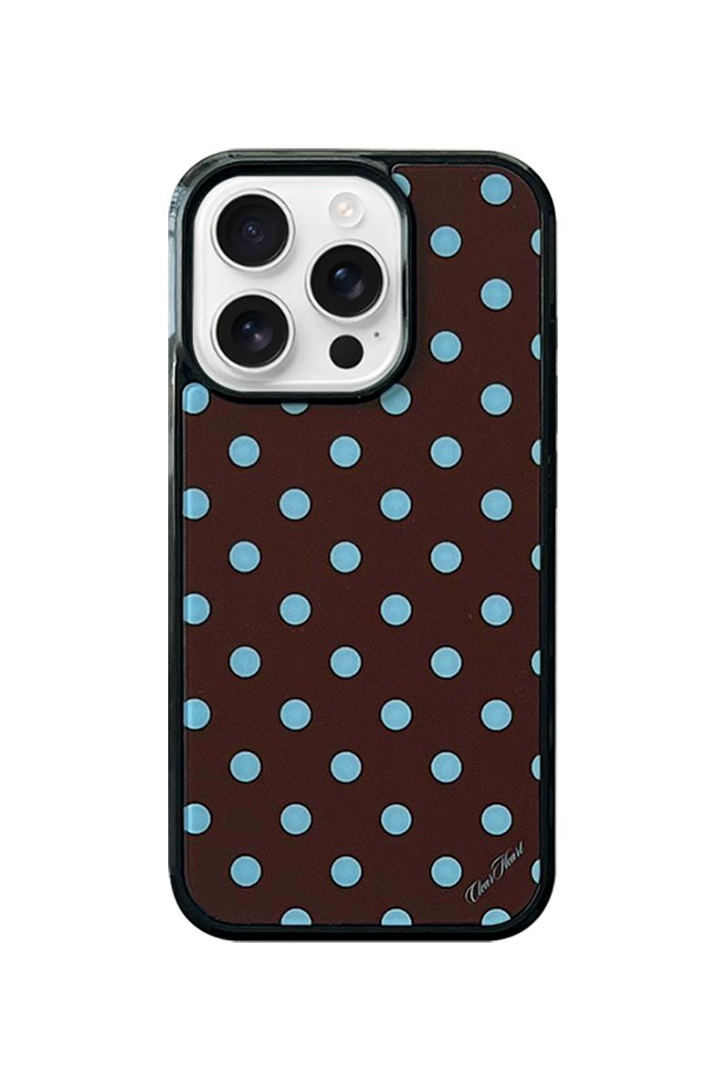Dot Pattern Case [Brown Blue]