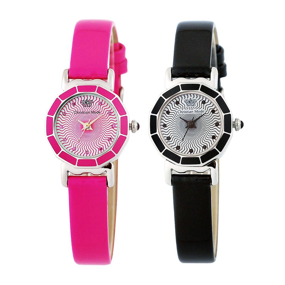 본사직영/정품 크리스챤모드 여성가죽시계 CM380 2종 택1