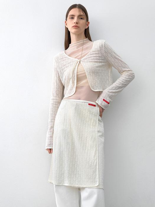 FLOWER LACE OPEN BLOUSE(BL-4346)