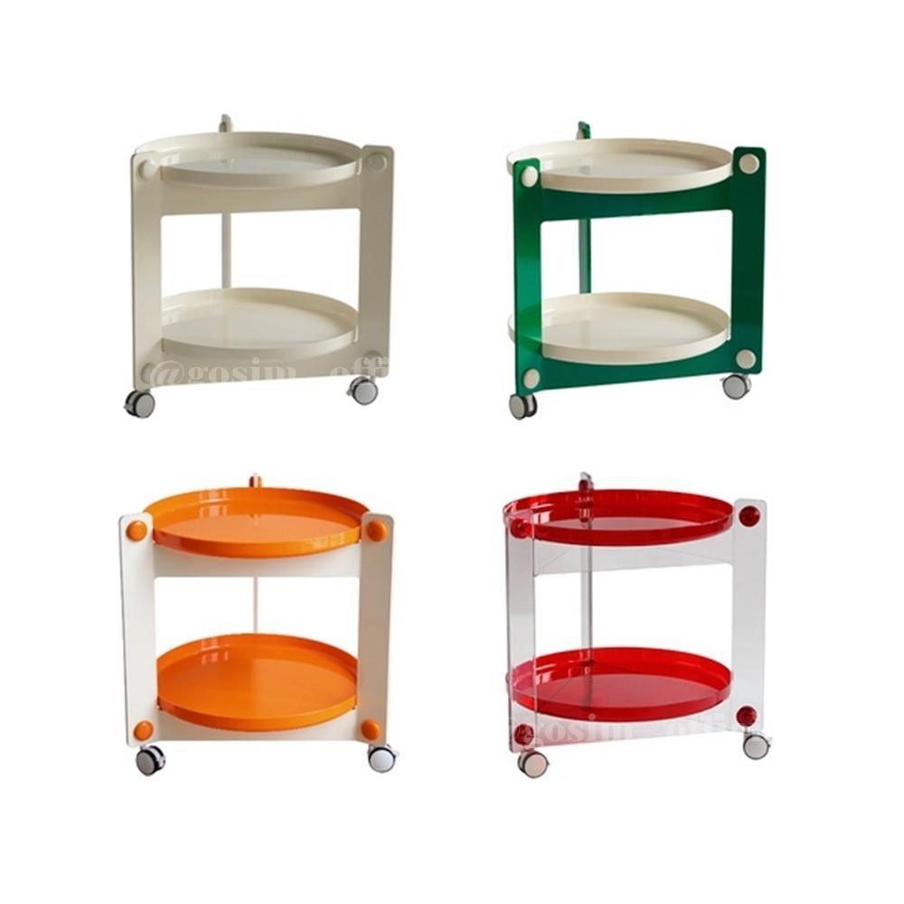 2단 까사 이동식 선반 트롤리 사이드테이블 협탁 소파 침대 14color