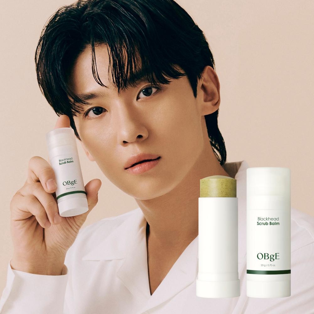오브제 블랙헤드 스크럽 밤 20g / 녹차 티트리 어성초 저자극 클렌징밤 모공 각질 관리