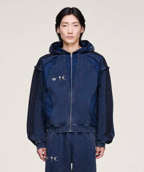 아디다스 X THUG CLUB 팀가이스트 스웨트 후디 - 나이트인디고 / KC2213