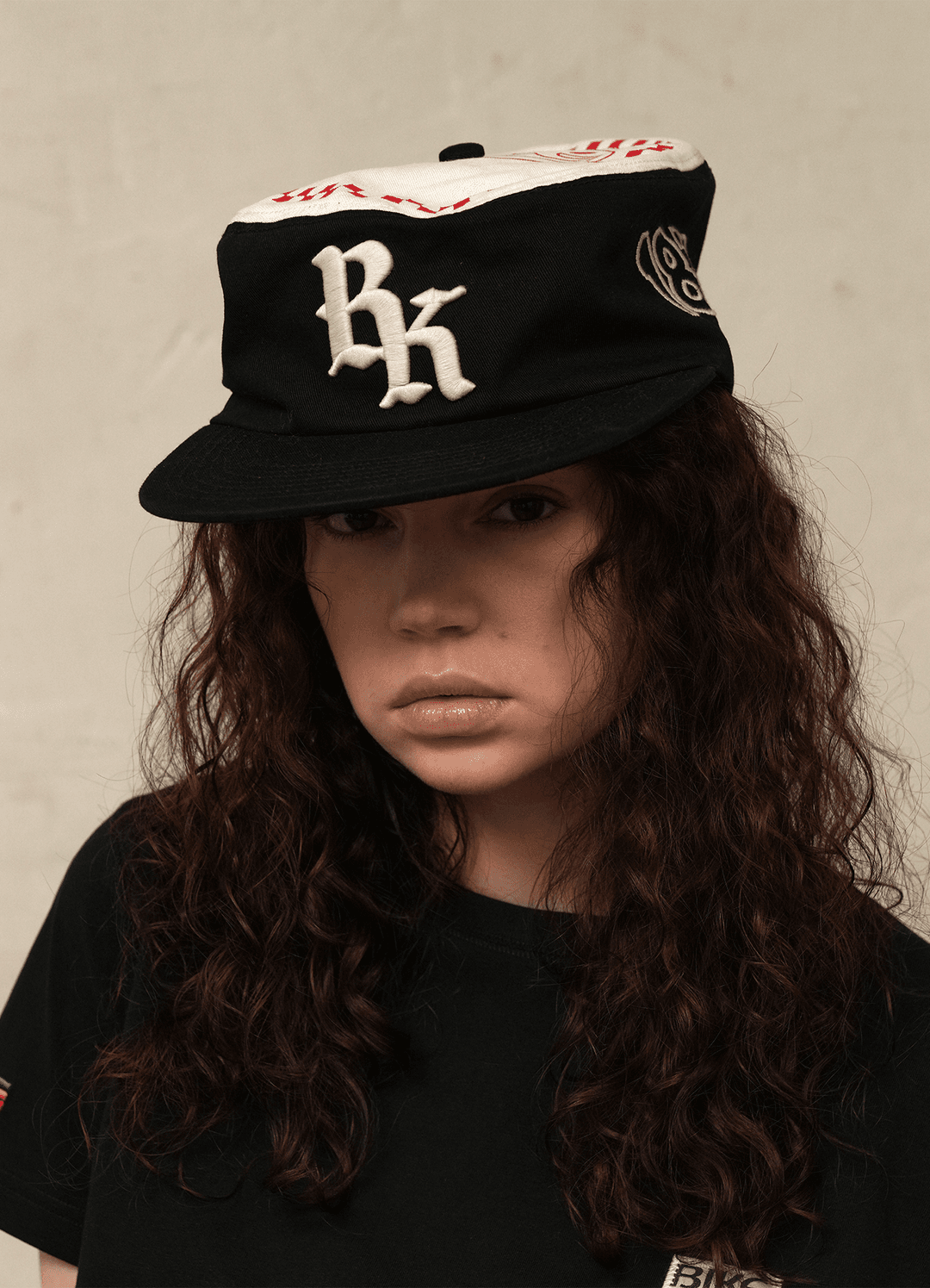 BK LOGO PILLBOX HAT _ BLACK