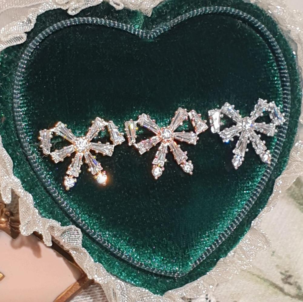 허밍앤드 14k 허밍메이드 자이언트 앤틱 리본 큐빅 피어싱 ( 바두께 1mm, 1.2mm 선택옵션 ) 귓볼 추천