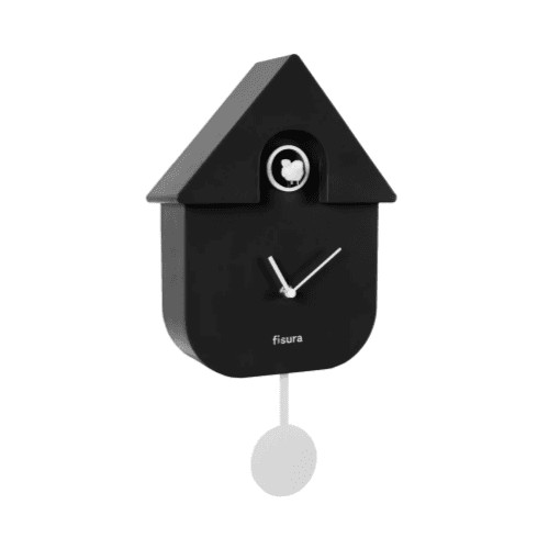 FISURA 캣 클락 뻐꾸기 시계 BLACK