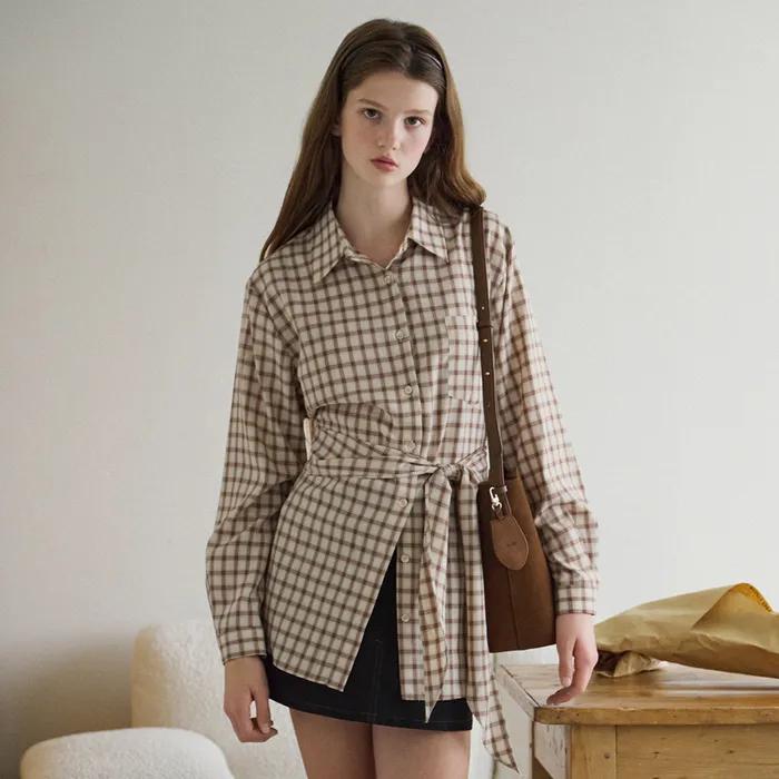 Unique Wrap Check Shirt