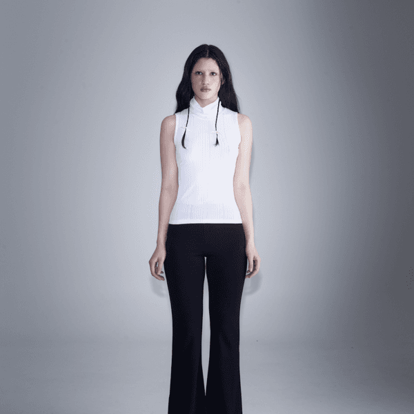 COWL NECK SLEEVELESS (WHITE)