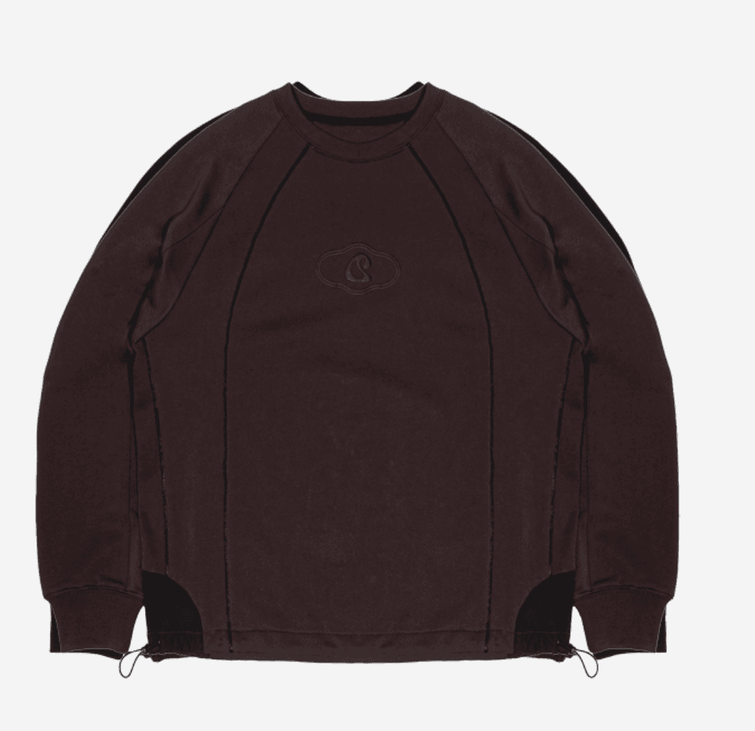 스마트어반유즈풀 우먼 로고 스웻셔츠 와인