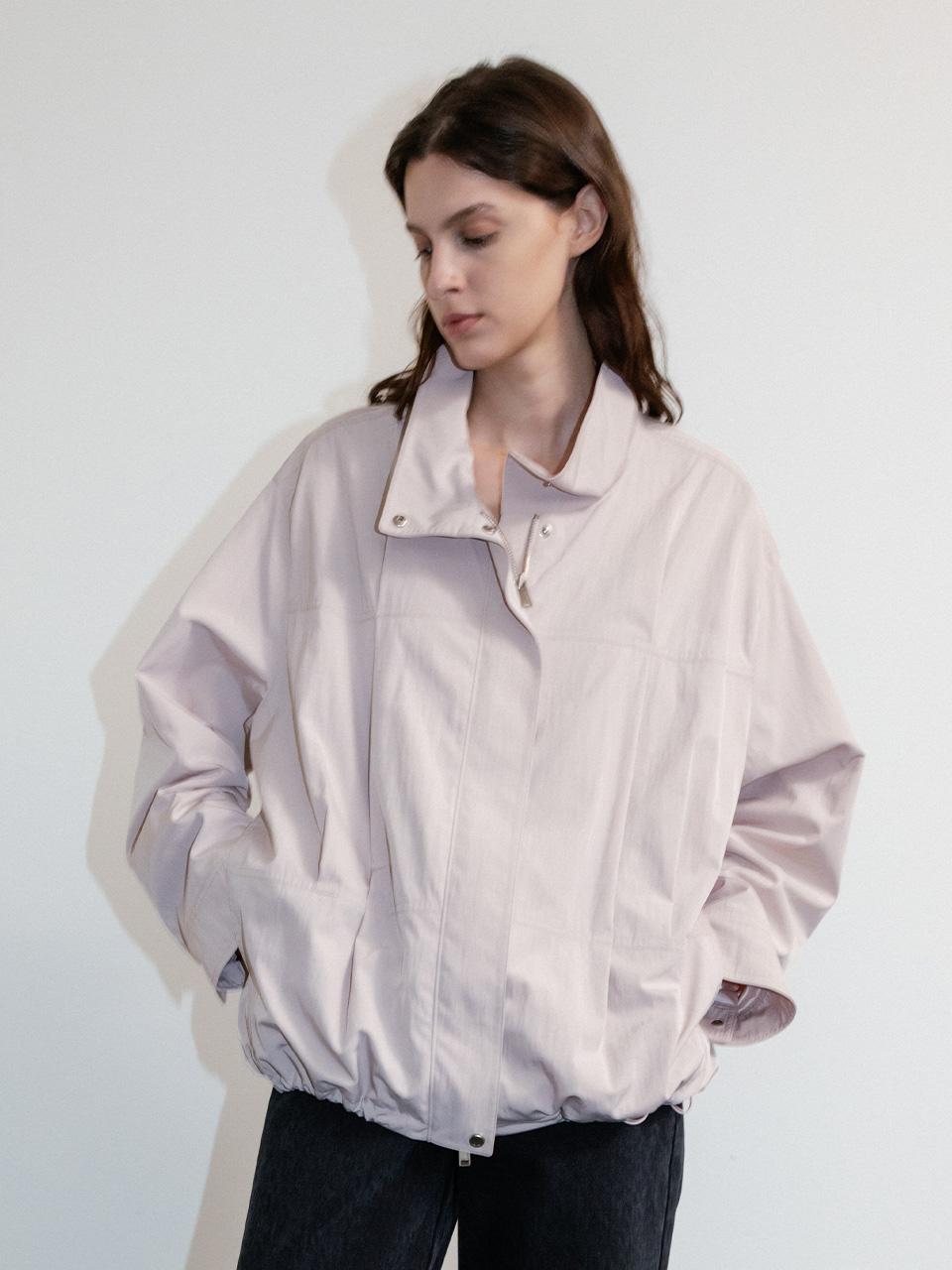 Tucked High-neck Blouson Jumper SW5AM306_2color