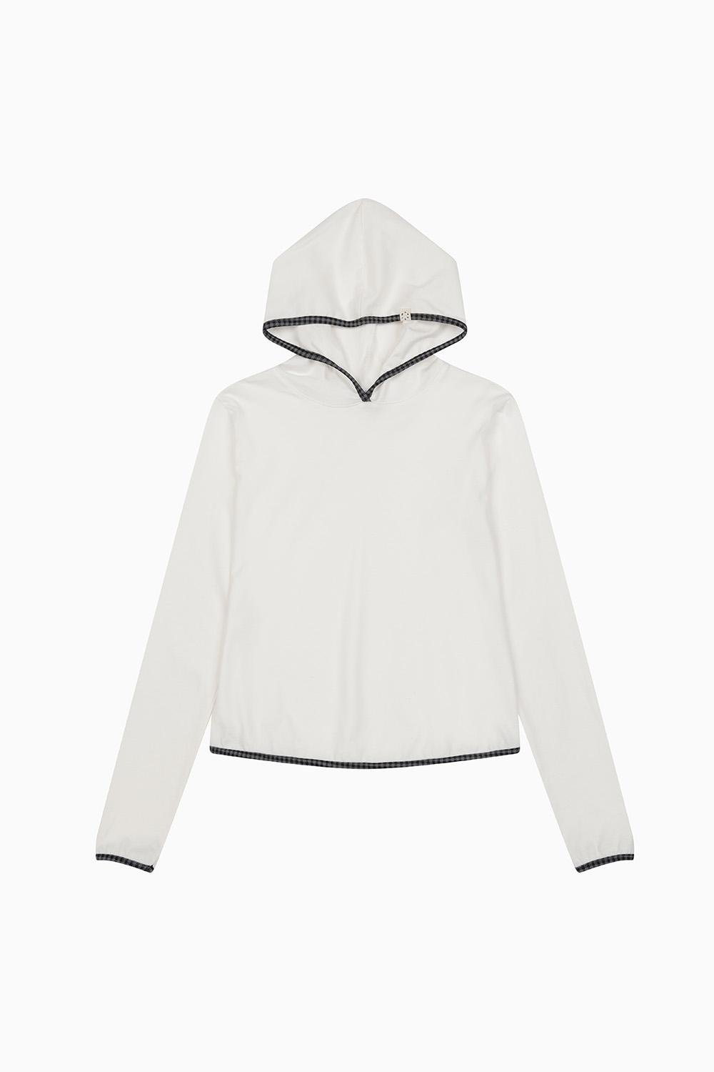 LONG HOODED T-SHIRTS, IVORY
