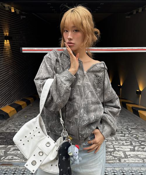 심볼 리얼 트리 후디 집업 - 카키