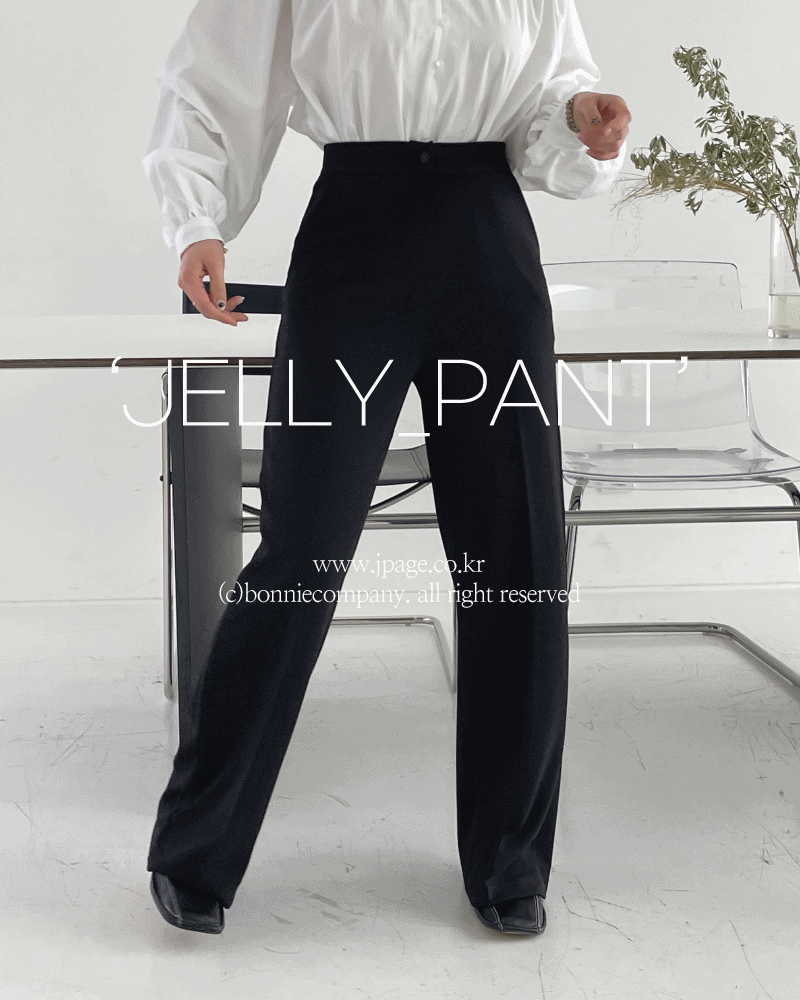 'JELLY_PANT\'  젤리슬랙스 (슬림와이드)  [S,M / 숏,롱] 2차 프리오더 5%