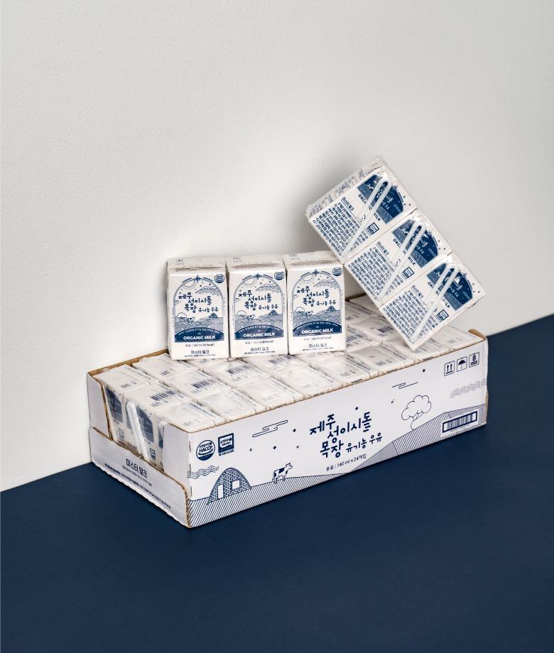 제주 성이시돌 목장 유기농 우유 멸균유 (140ml x 24개입)