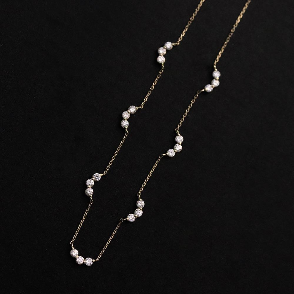 trinity flow diamond necklace