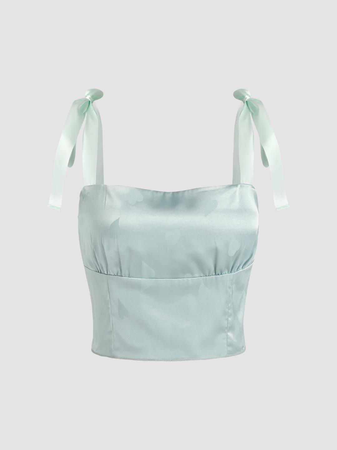 Heart Satin Tank Top