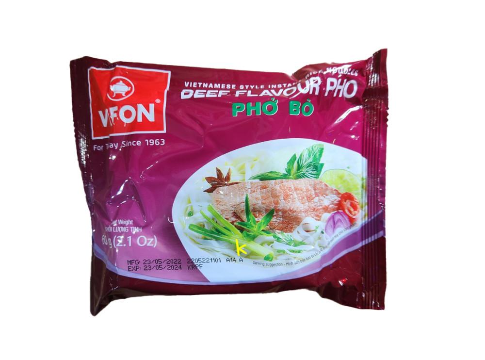 베트남 비폰 포보 쌀국수 소고기 맛  60g [원산지:베트남]