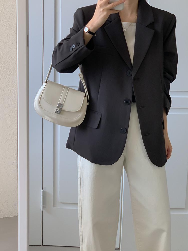 [leslo]차제제작 키작녀 헤론 루즈핏 자켓