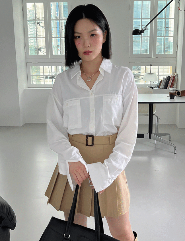 퍼니 포켓 셔츠 (5color)