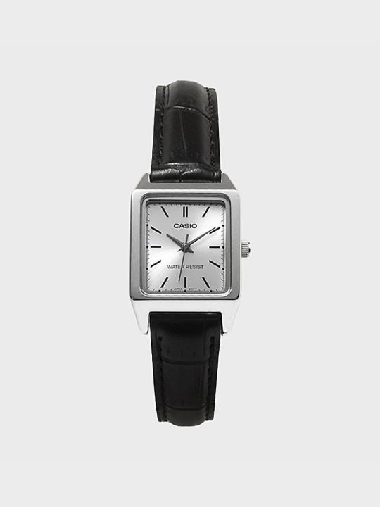 CASIO 카시오 LTP-V007L-7E1 여성 가죽밴드 손목시계