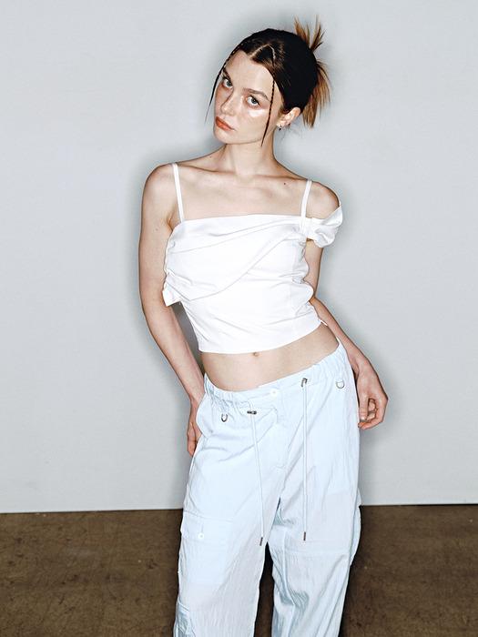 DRAPING SLEEVELESS [IVORY]